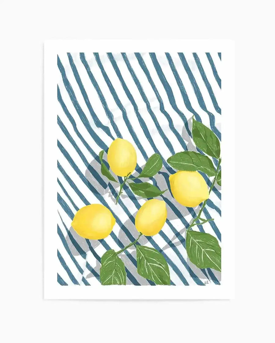 Lemon Still Life by Jenny Liz Rome Art Print from Olive et Oriel where you can shop wallpaper and artworks online