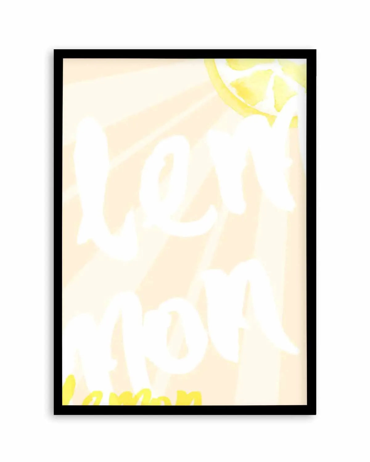 Lemon Yellow Sun Art Print from Olive et Oriel where you can shop wallpaper and artworks online