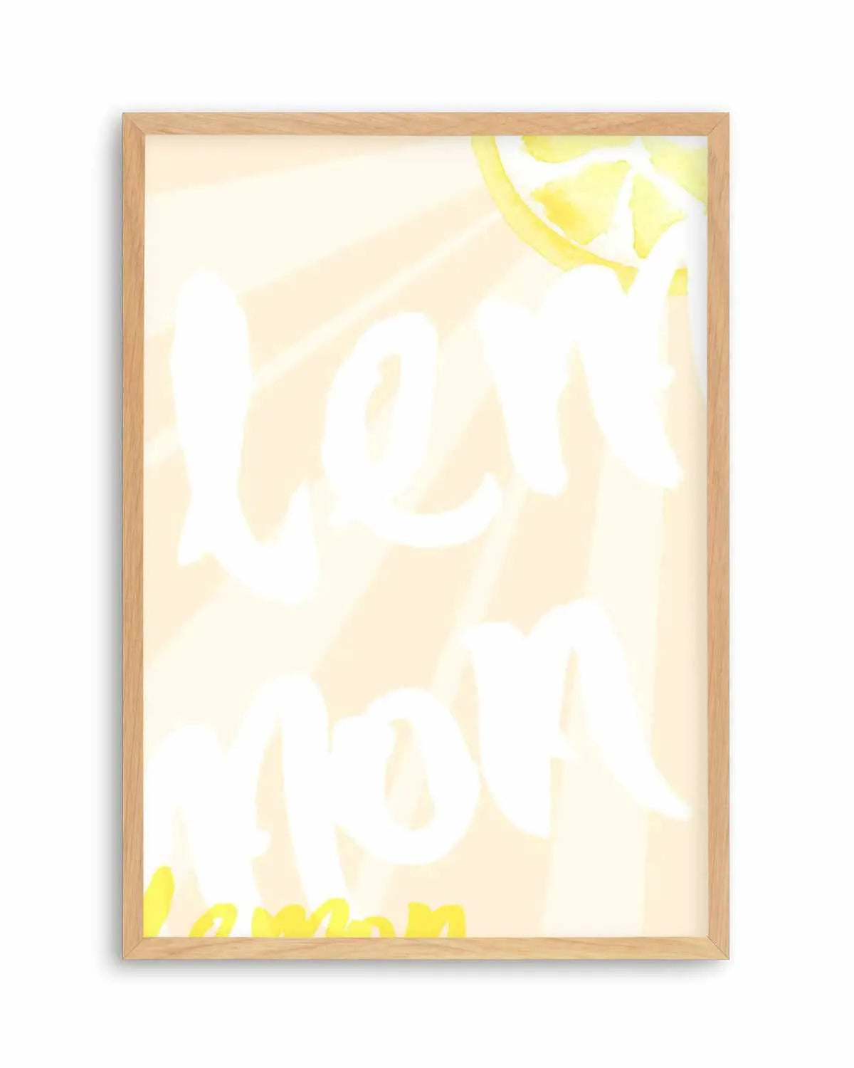 Lemon Yellow Sun Art Print from Olive et Oriel where you can shop wallpaper and artworks online