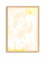 Lemon Yellow Sun Art Print