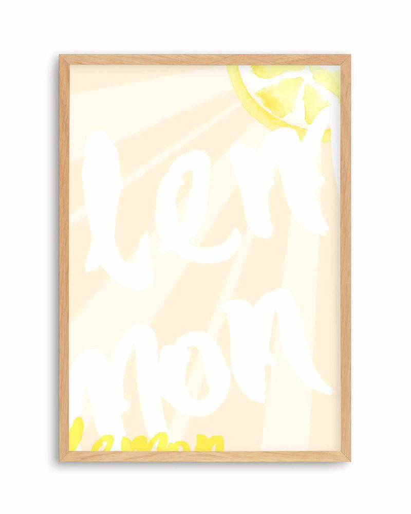 Lemon Yellow Sun Art Print