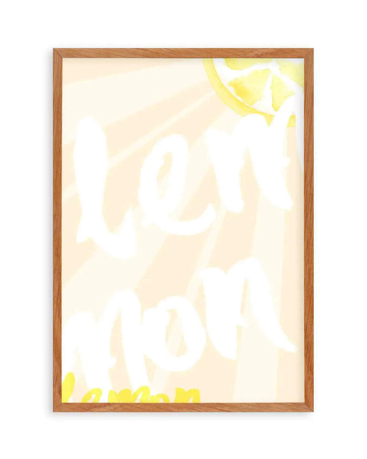 Lemon Yellow Sun Art Print from Olive et Oriel where you can shop wallpaper and artworks online