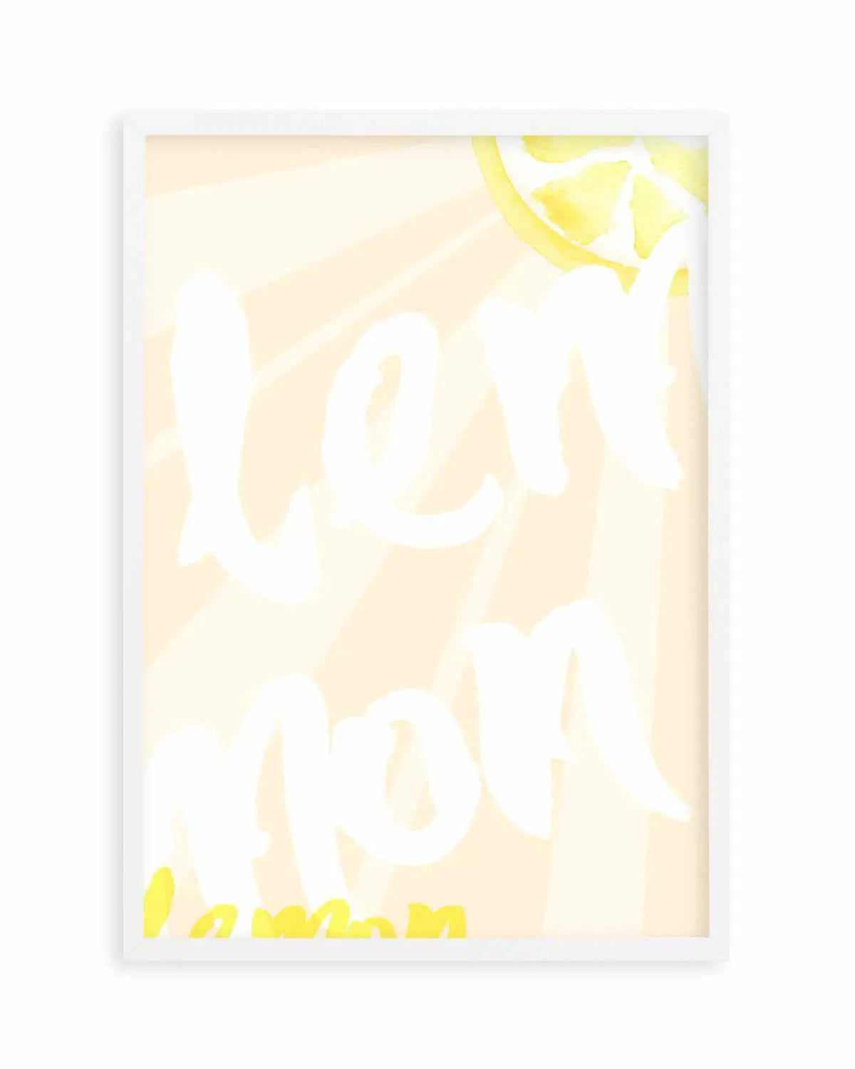 Lemon Yellow Sun Art Print from Olive et Oriel where you can shop wallpaper and artworks online