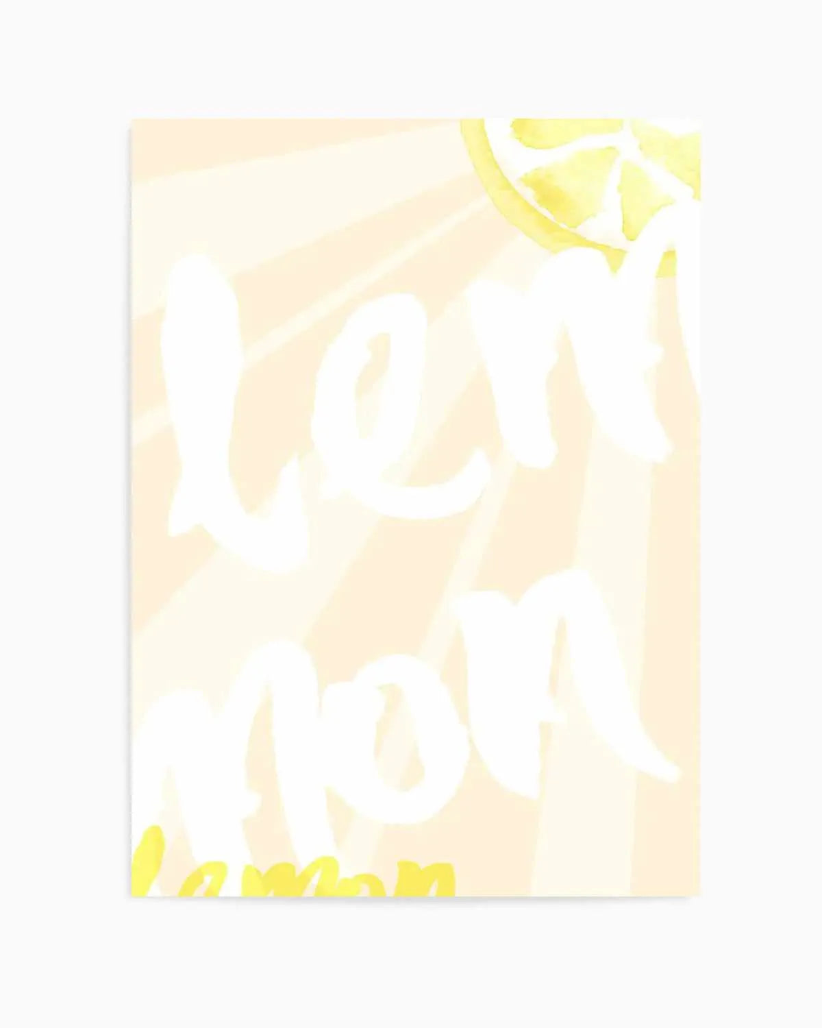 Lemon Yellow Sun Art Print from Olive et Oriel where you can shop wallpaper and artworks online