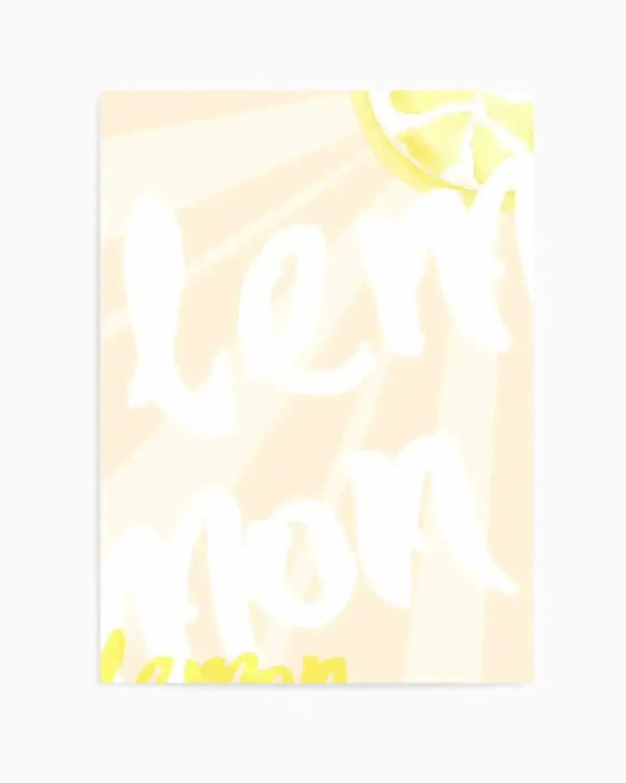 Lemon Yellow Sun Art Print from Olive et Oriel where you can shop wallpaper and artworks online