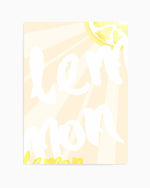 Lemon Yellow Sun Art Print