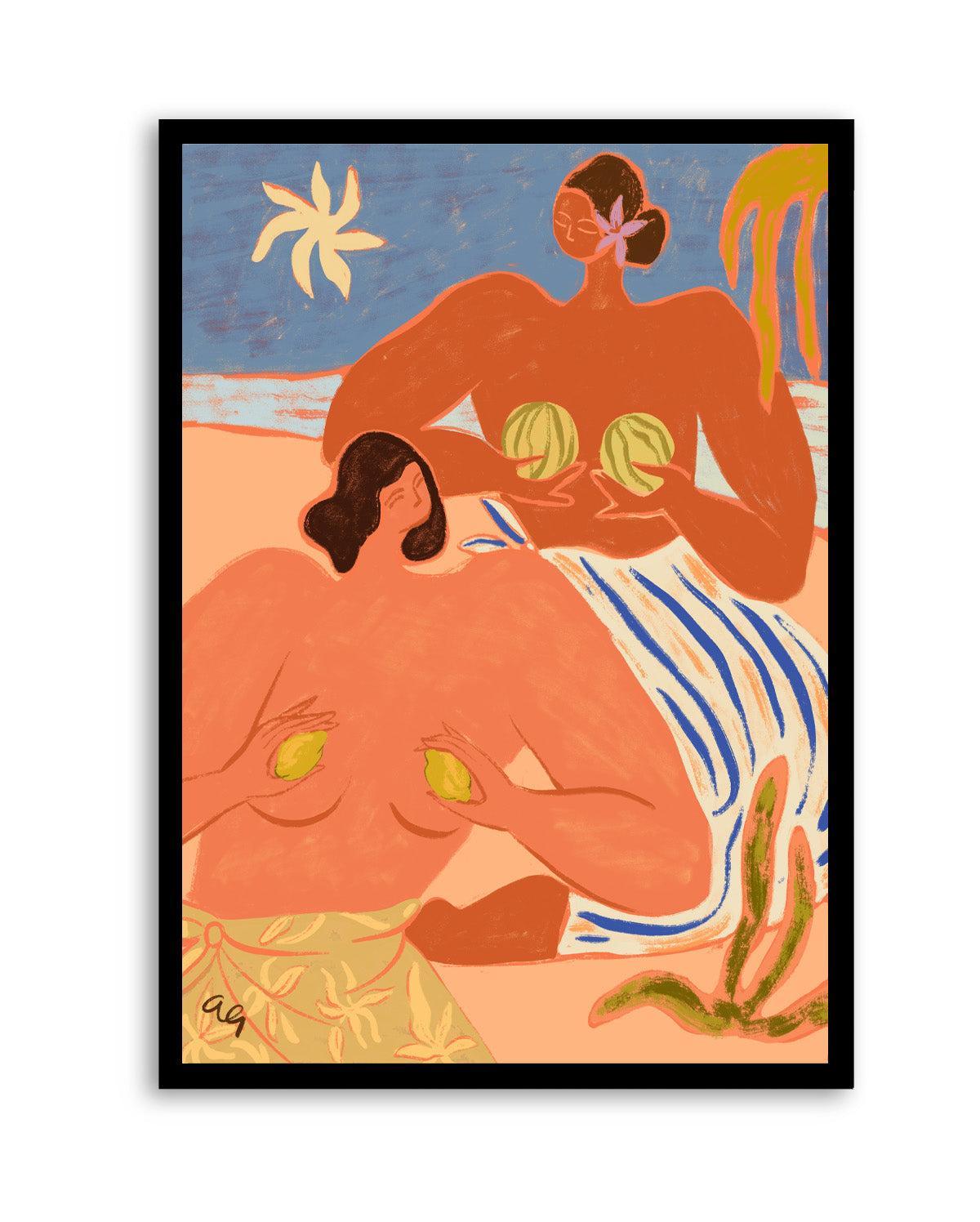 Lemon & Melon by Arty Guava | Art Print from Olive et Oriel where you can shop wallpaper and artworks online