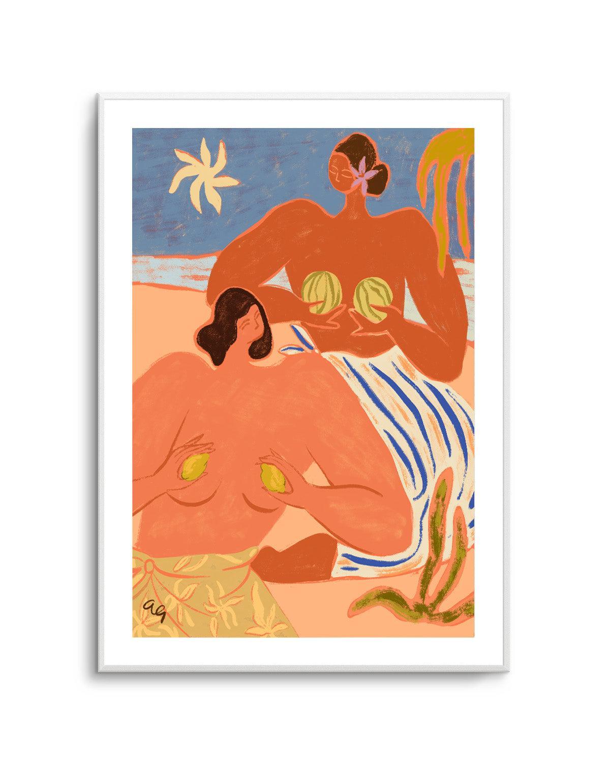 Lemon & Melon by Arty Guava | Art Print from Olive et Oriel where you can shop wallpaper and artworks online