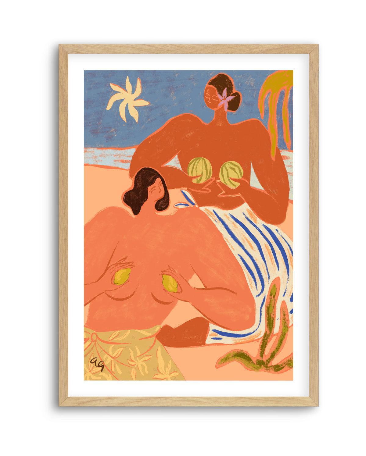 Lemon & Melon by Arty Guava | Art Print from Olive et Oriel where you can shop wallpaper and artworks online