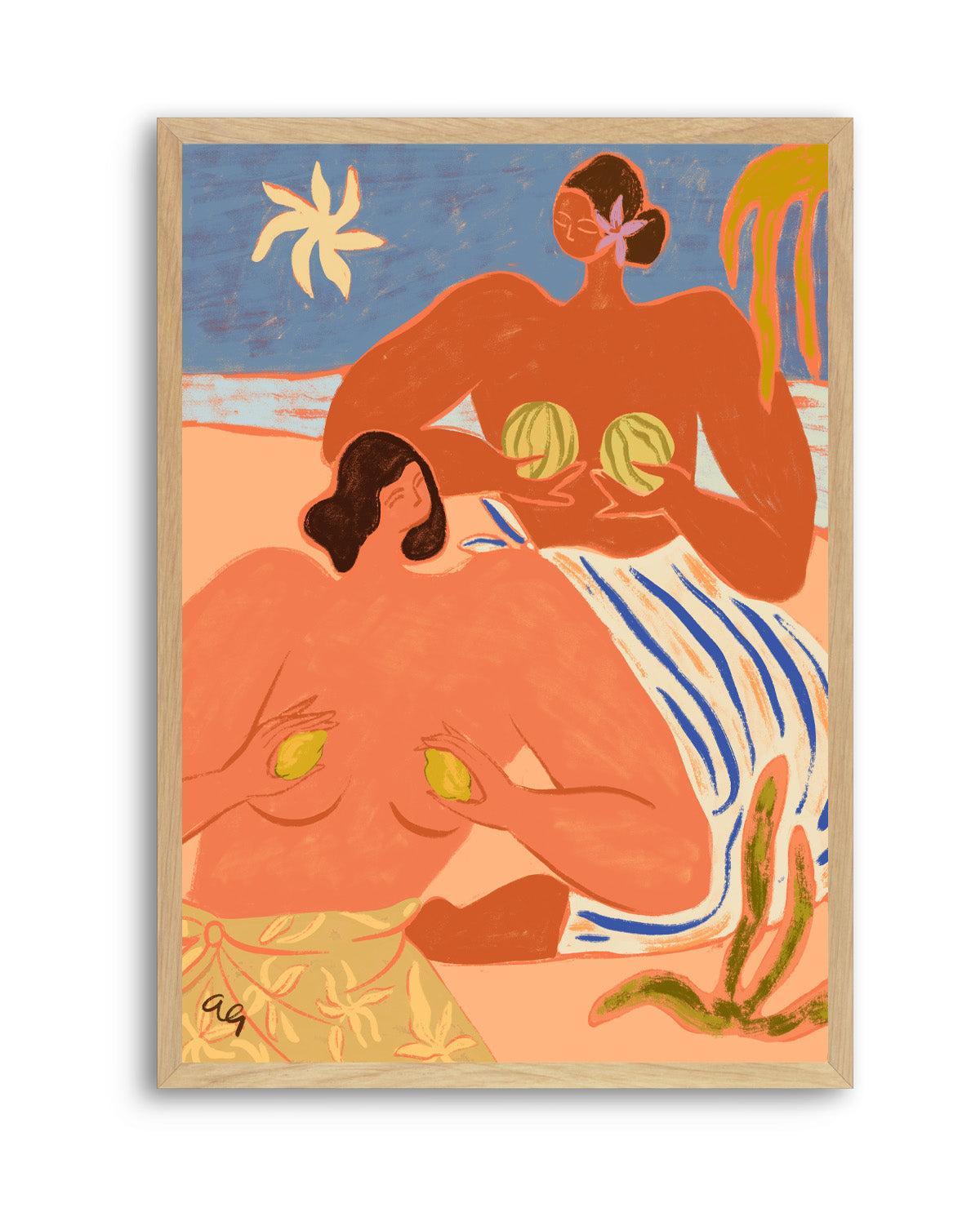 Lemon & Melon by Arty Guava | Art Print from Olive et Oriel where you can shop wallpaper and artworks online