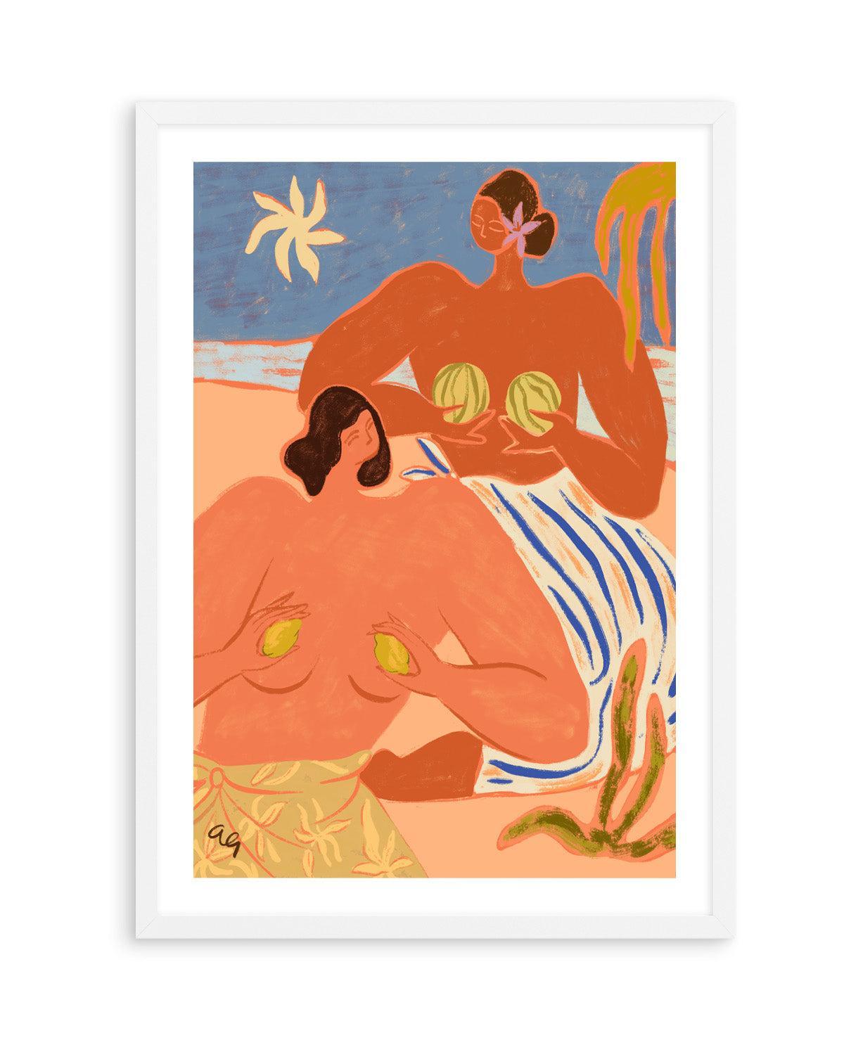 Lemon & Melon by Arty Guava | Art Print from Olive et Oriel where you can shop wallpaper and artworks online