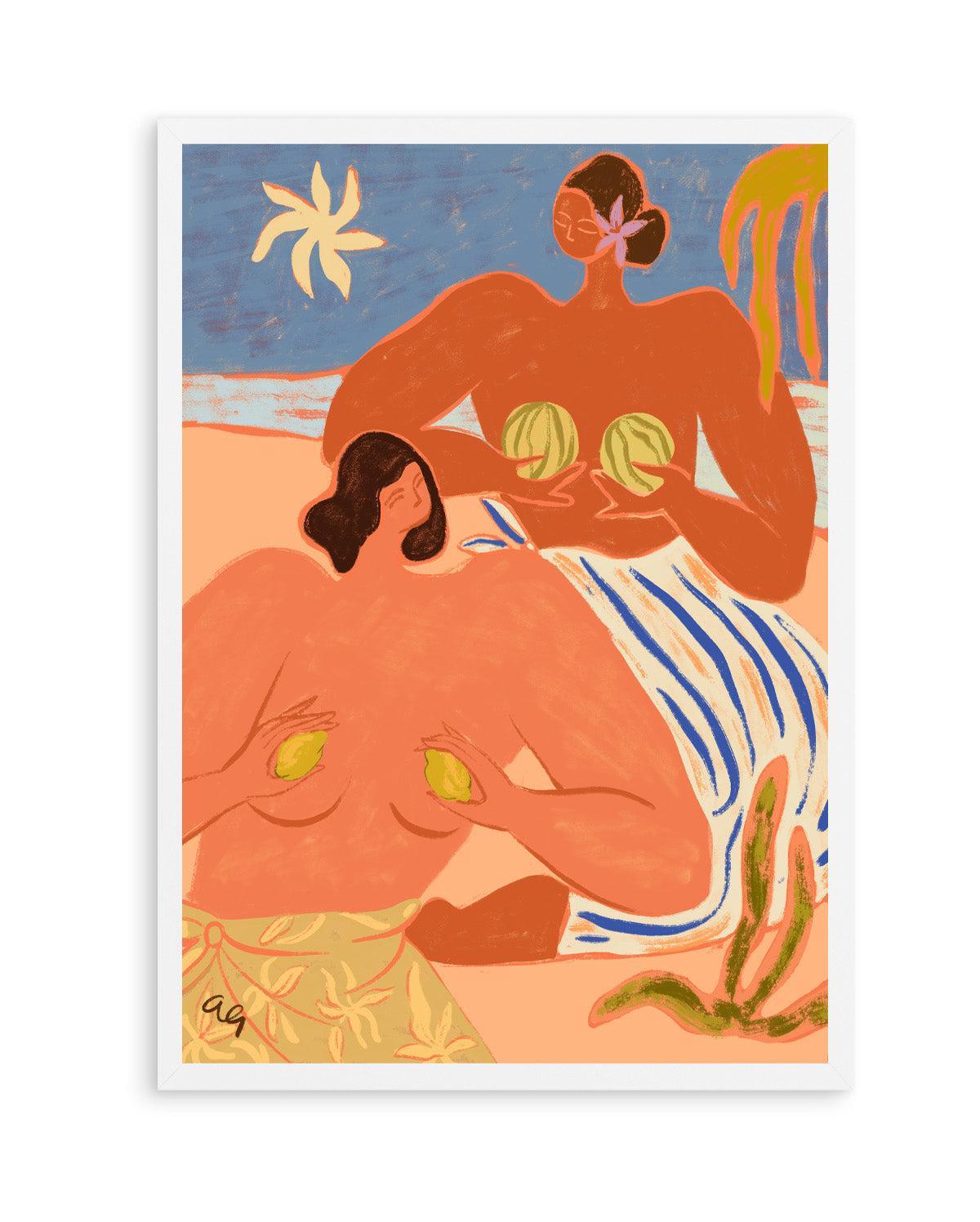 Lemon & Melon by Arty Guava | Art Print from Olive et Oriel where you can shop wallpaper and artworks online
