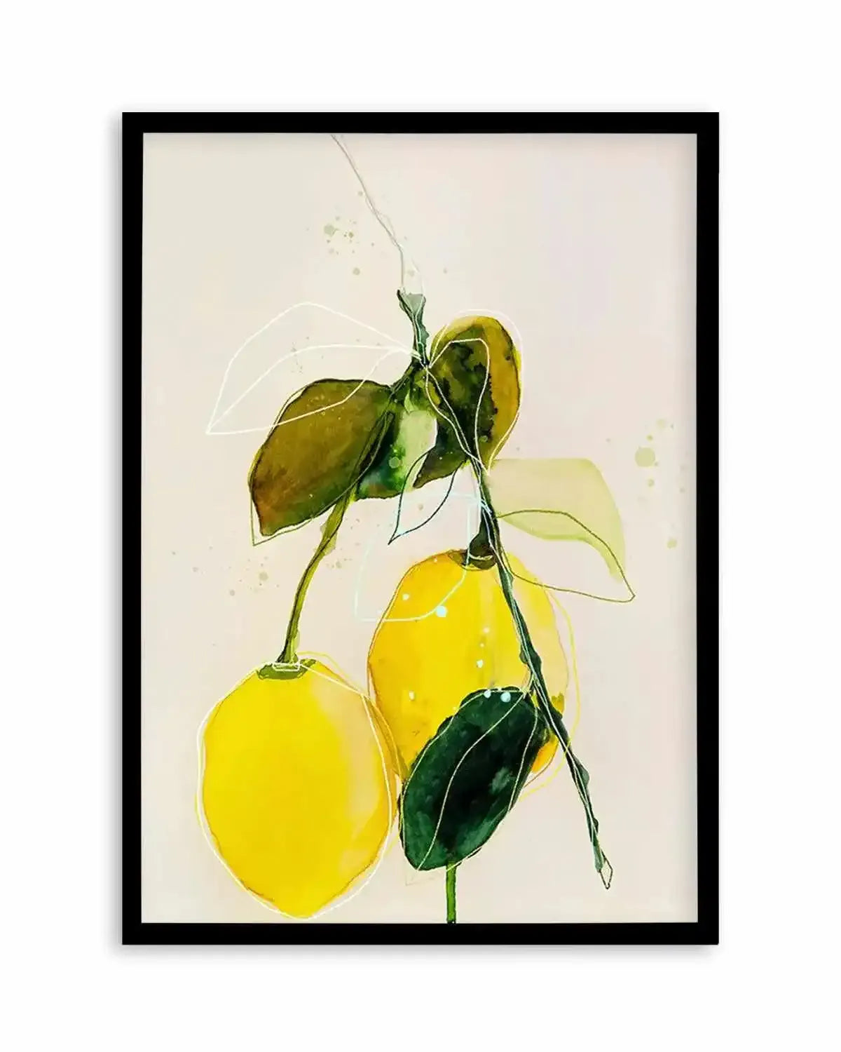 Lemon by Leigh Viner Art Print from Olive et Oriel where you can shop wallpaper and artworks online