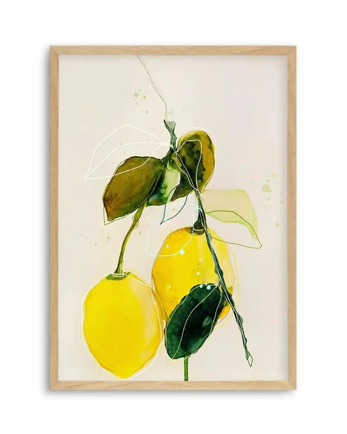 Lemon by Leigh Viner Art Print from Olive et Oriel where you can shop wallpaper and artworks online