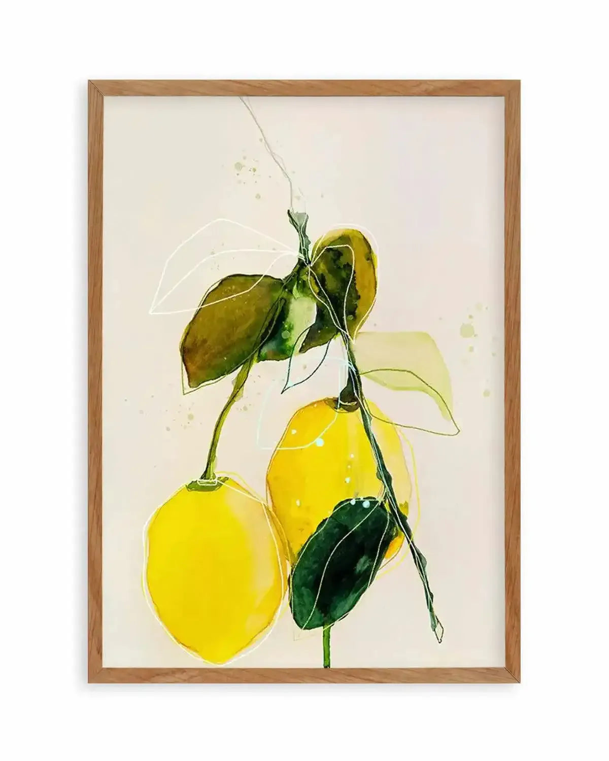 Lemon by Leigh Viner Art Print from Olive et Oriel where you can shop wallpaper and artworks online