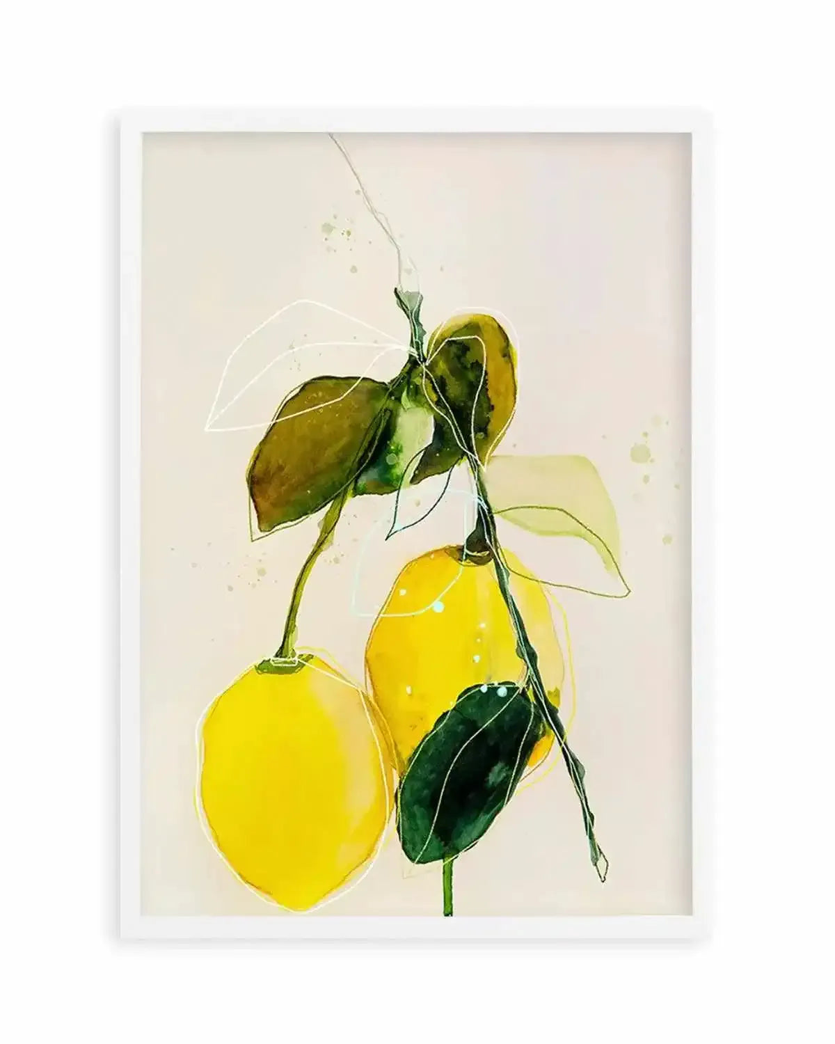 Lemon by Leigh Viner Art Print from Olive et Oriel where you can shop wallpaper and artworks online