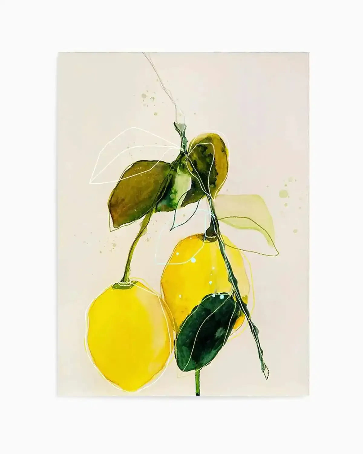Lemon by Leigh Viner Art Print from Olive et Oriel where you can shop wallpaper and artworks online