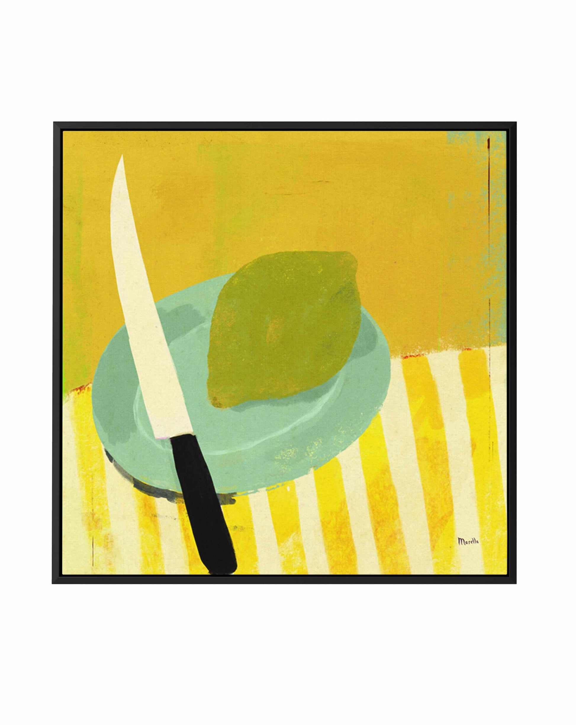 Lemon by Marco Marella | Framed Canvas Art Print from Olive et Oriel where you can shop wallpaper and artworks online