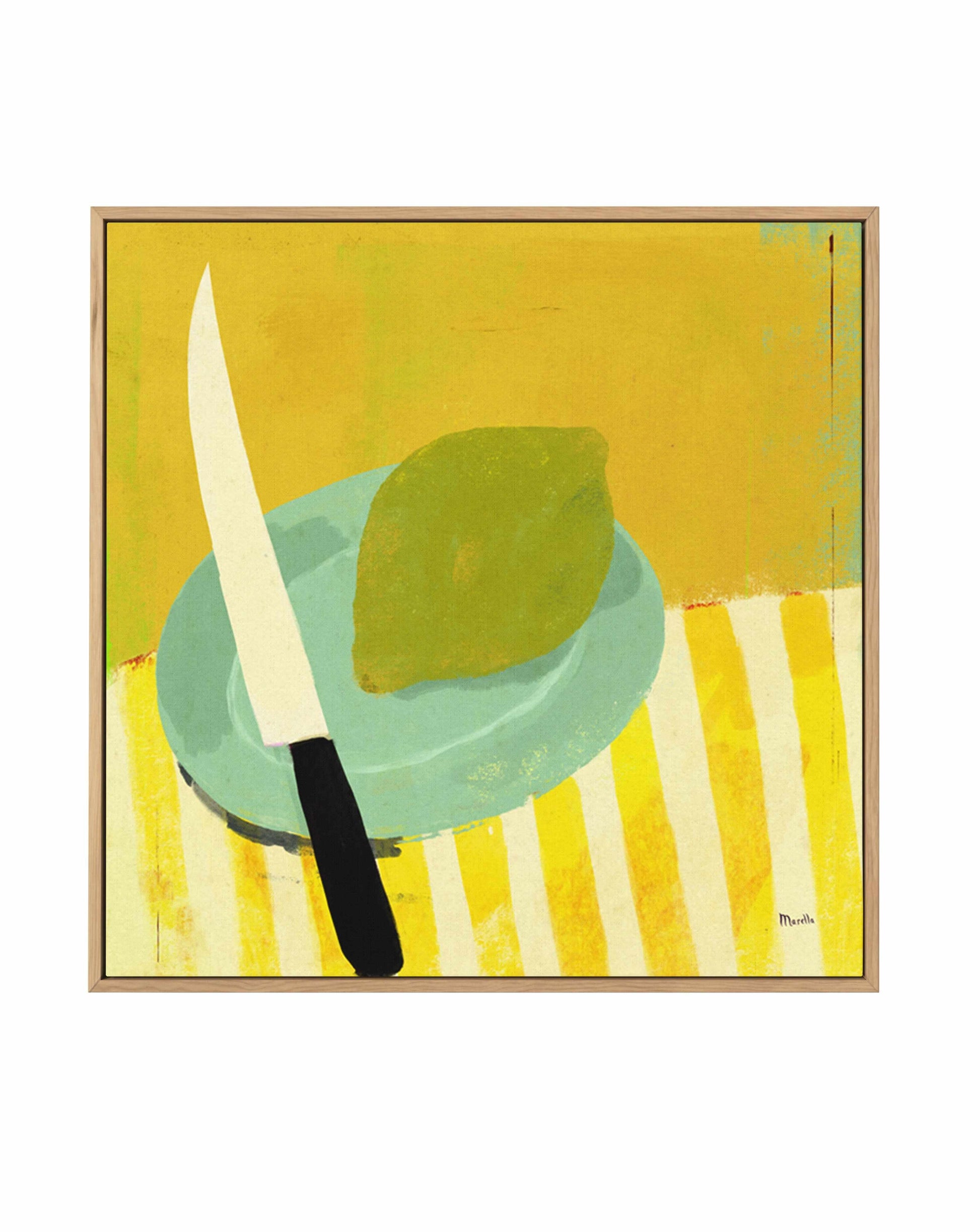 Lemon by Marco Marella | Framed Canvas Art Print from Olive et Oriel where you can shop wallpaper and artworks online