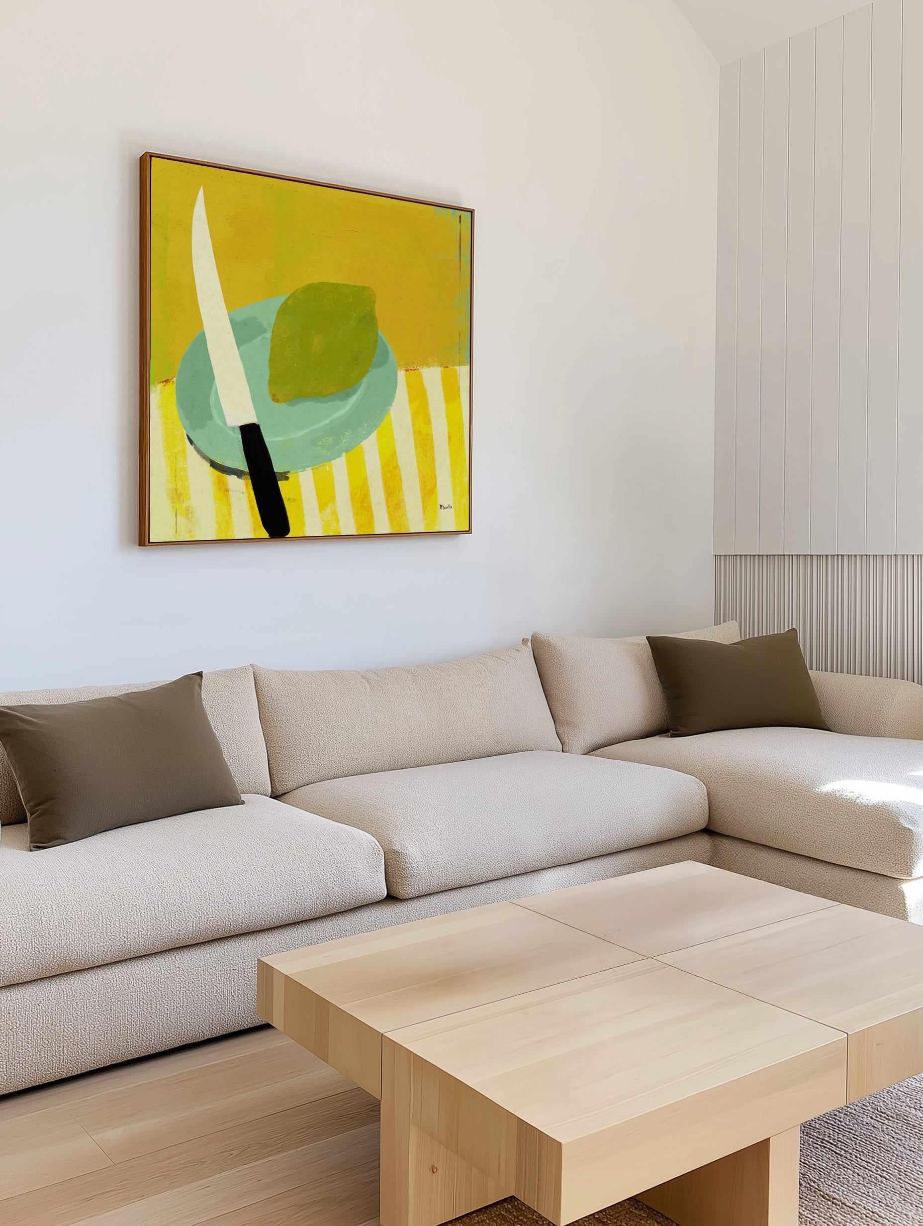 Lemon by Marco Marella | Framed Canvas Art Print from Olive et Oriel where you can shop wallpaper and artworks online