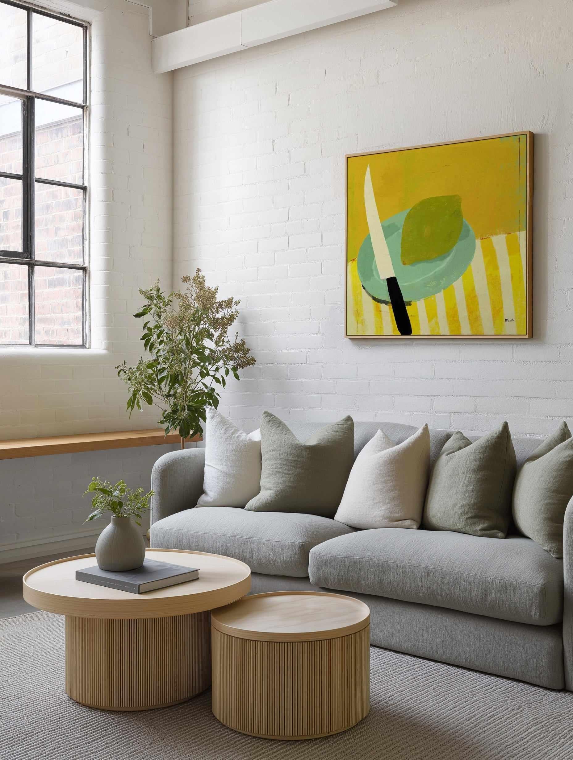 Lemon by Marco Marella | Framed Canvas Art Print from Olive et Oriel where you can shop wallpaper and artworks online