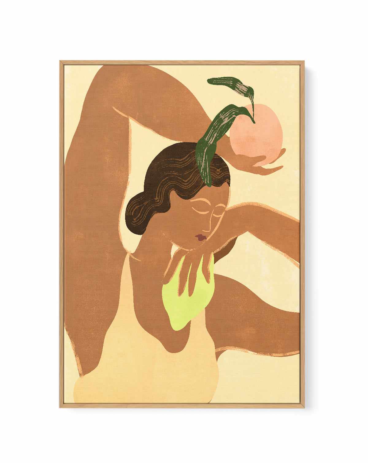 LemonApple by Arty Guava | Framed Canvas Art Print