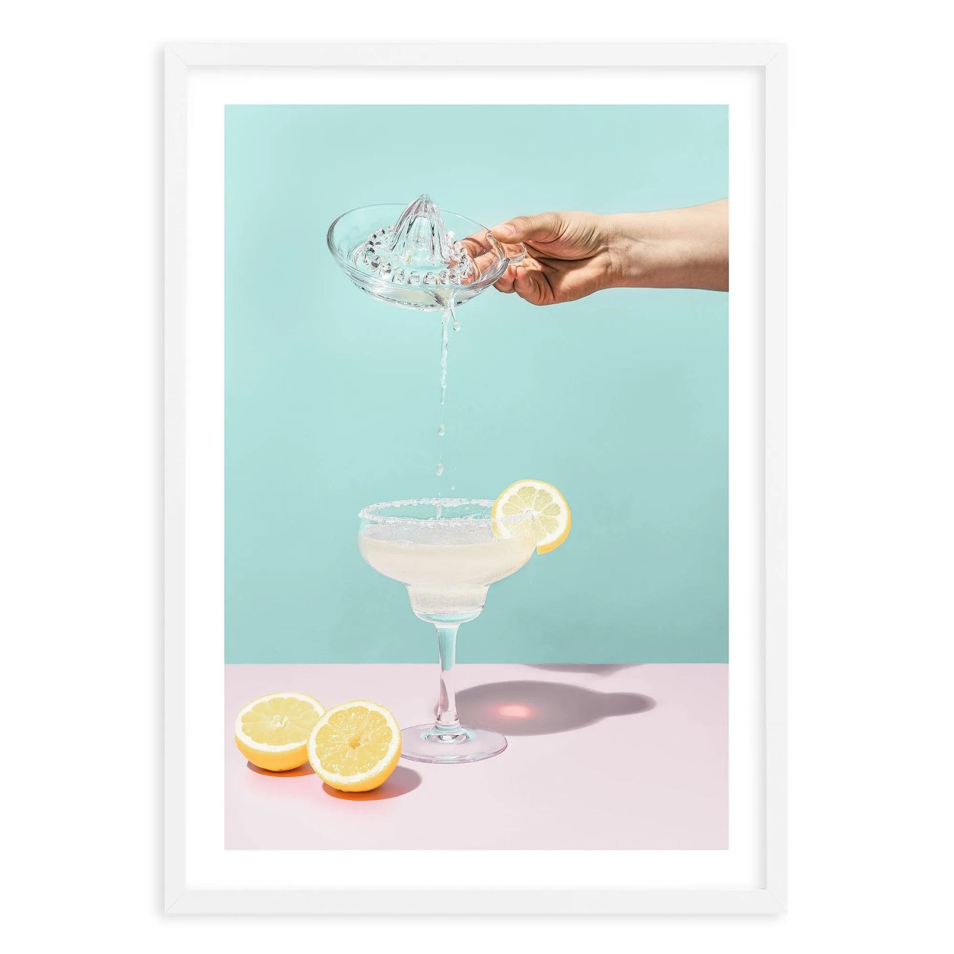 Lemon Margarita Art Print-PRINT-Olive et Oriel-Olive et Oriel-A5 | 5.8" x 8.3" | 14.8 x 21cm-White-With White Border-Buy-Australian-Art-Prints-Online-with-Olive-et-Oriel-Your-Artwork-Specialists-Austrailia-Decorate-With-Coastal-Photo-Wall-Art-Prints-From-Our-Beach-House-Artwork-Collection-Fine-Poster-and-Framed-Artwork