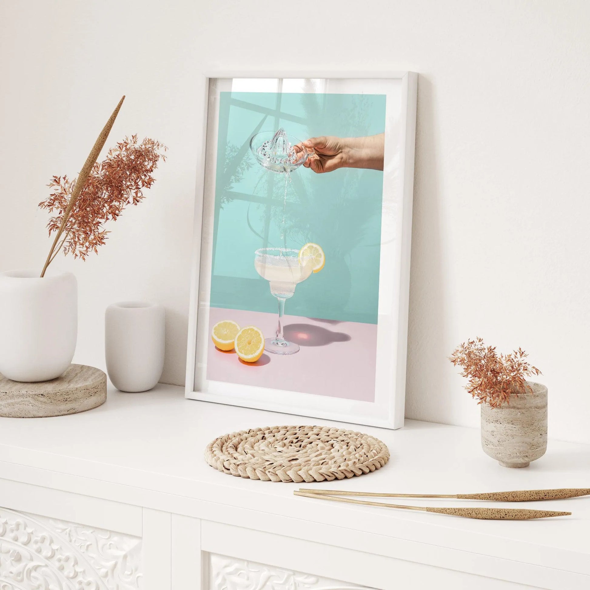 Lemon Margarita Art Print-PRINT-Olive et Oriel-Olive et Oriel-Buy-Australian-Art-Prints-Online-with-Olive-et-Oriel-Your-Artwork-Specialists-Austrailia-Decorate-With-Coastal-Photo-Wall-Art-Prints-From-Our-Beach-House-Artwork-Collection-Fine-Poster-and-Framed-Artwork