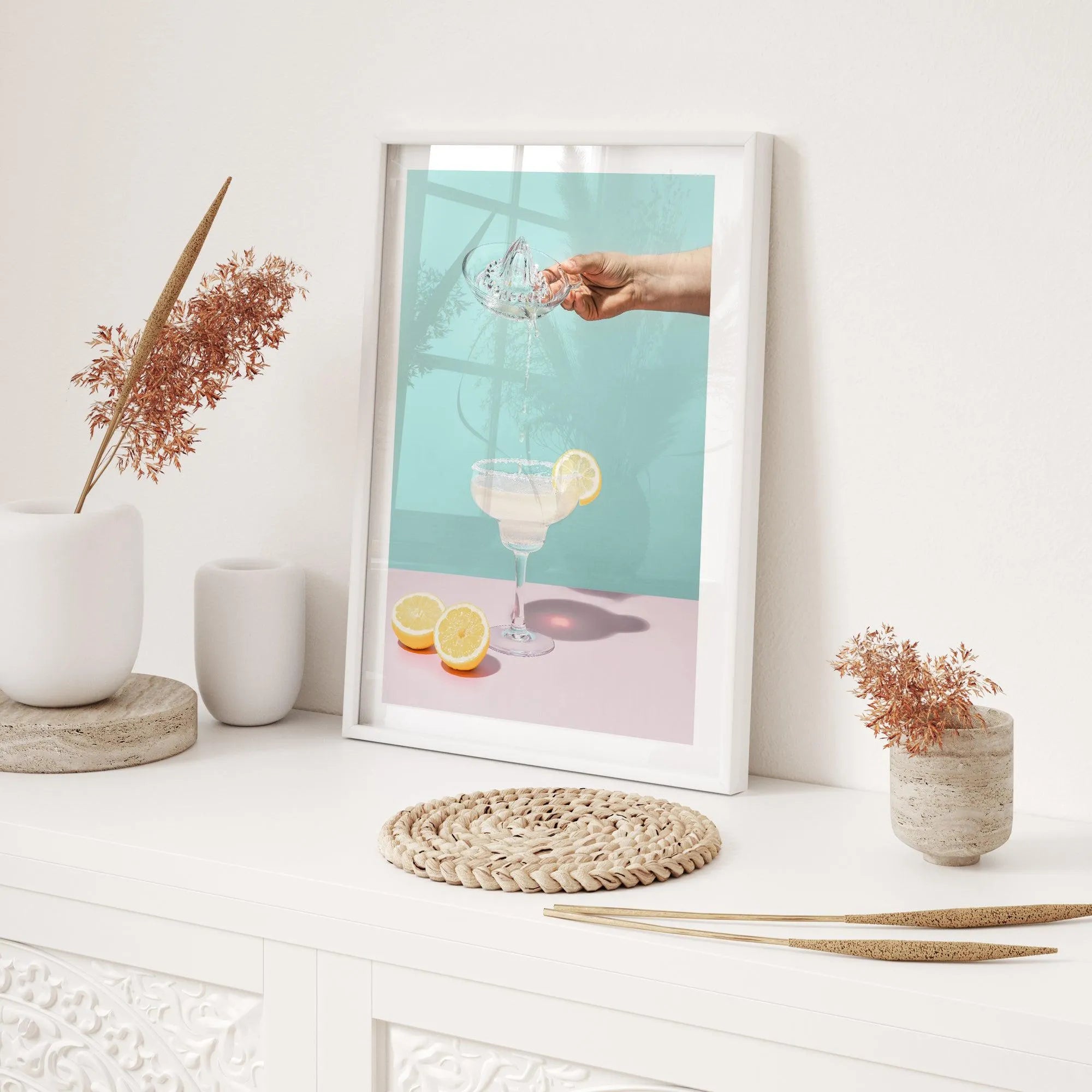 Lemon Margarita Art Print-PRINT-Olive et Oriel-Olive et Oriel-Buy-Australian-Art-Prints-Online-with-Olive-et-Oriel-Your-Artwork-Specialists-Austrailia-Decorate-With-Coastal-Photo-Wall-Art-Prints-From-Our-Beach-House-Artwork-Collection-Fine-Poster-and-Framed-Artwork