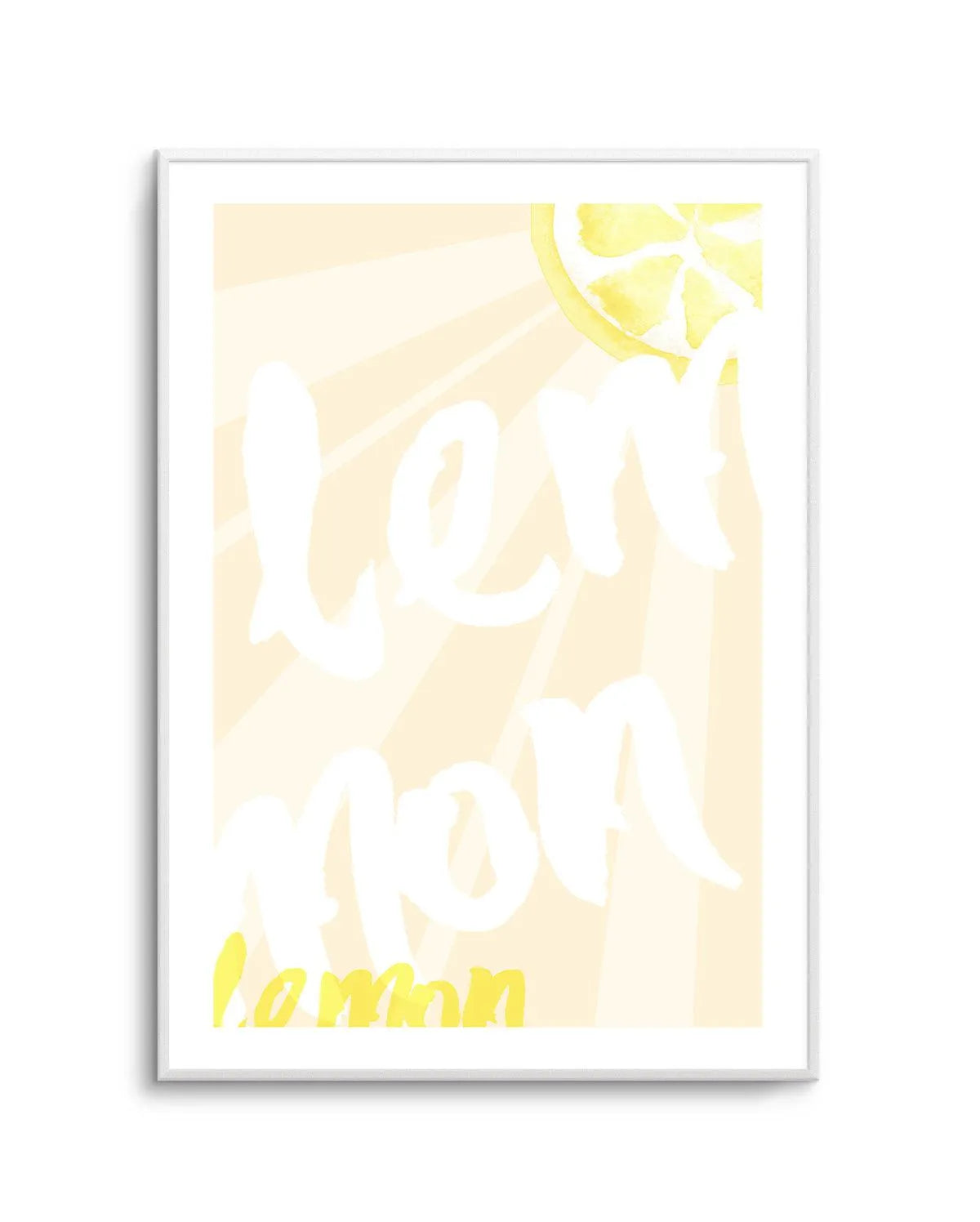 Lemon Yellow Sun Art Print-PRINT-Olive et Oriel-Olive et Oriel-A5 | 5.8" x 8.3" | 14.8 x 21cm-Unframed Art Print-With White Border-Buy-Australian-Art-Prints-Online-with-Olive-et-Oriel-Your-Artwork-Specialists-Austrailia-Decorate-With-Coastal-Photo-Wall-Art-Prints-From-Our-Beach-House-Artwork-Collection-Fine-Poster-and-Framed-Artwork