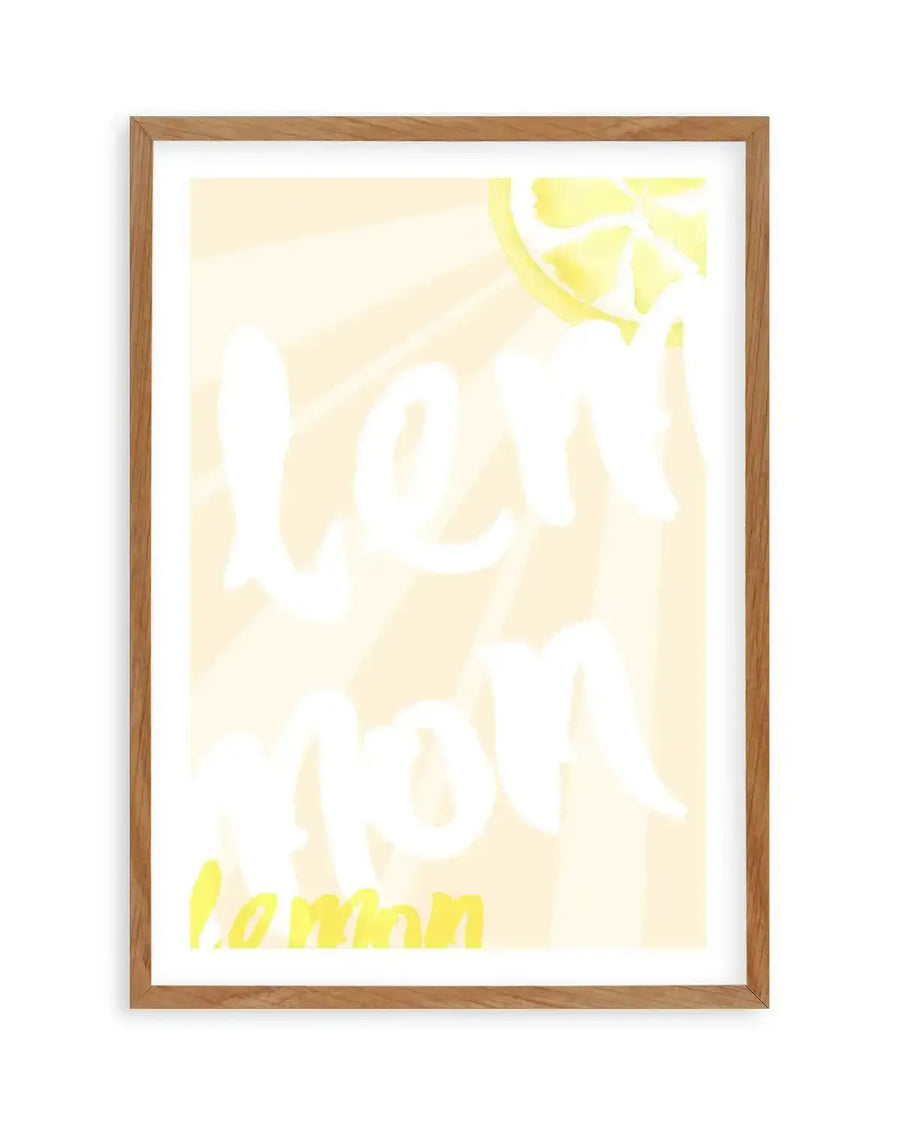 Lemon Yellow Sun Art Print-PRINT-Olive et Oriel-Olive et Oriel-50x70 cm | 19.6" x 27.5"-Walnut-With White Border-Buy-Australian-Art-Prints-Online-with-Olive-et-Oriel-Your-Artwork-Specialists-Austrailia-Decorate-With-Coastal-Photo-Wall-Art-Prints-From-Our-Beach-House-Artwork-Collection-Fine-Poster-and-Framed-Artwork