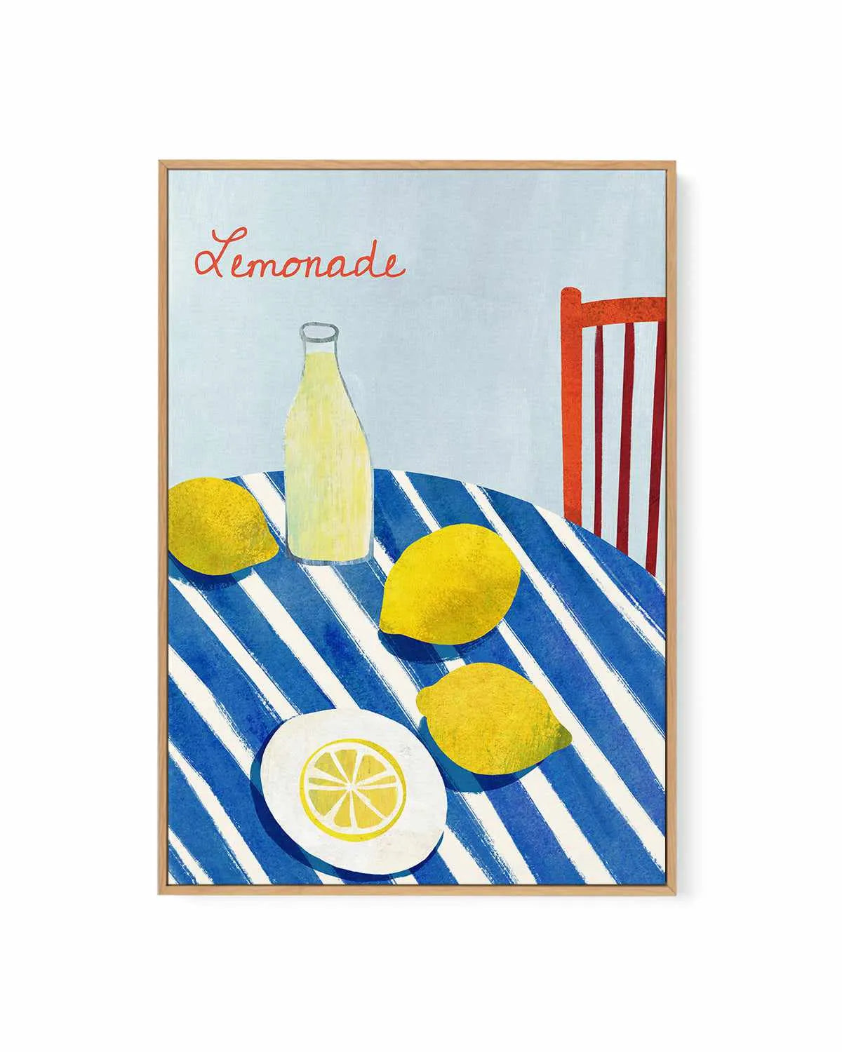 Lemonade by Henry Rivers | Framed Canvas Art Print from Olive et Oriel where you can shop wallpaper and artworks online
