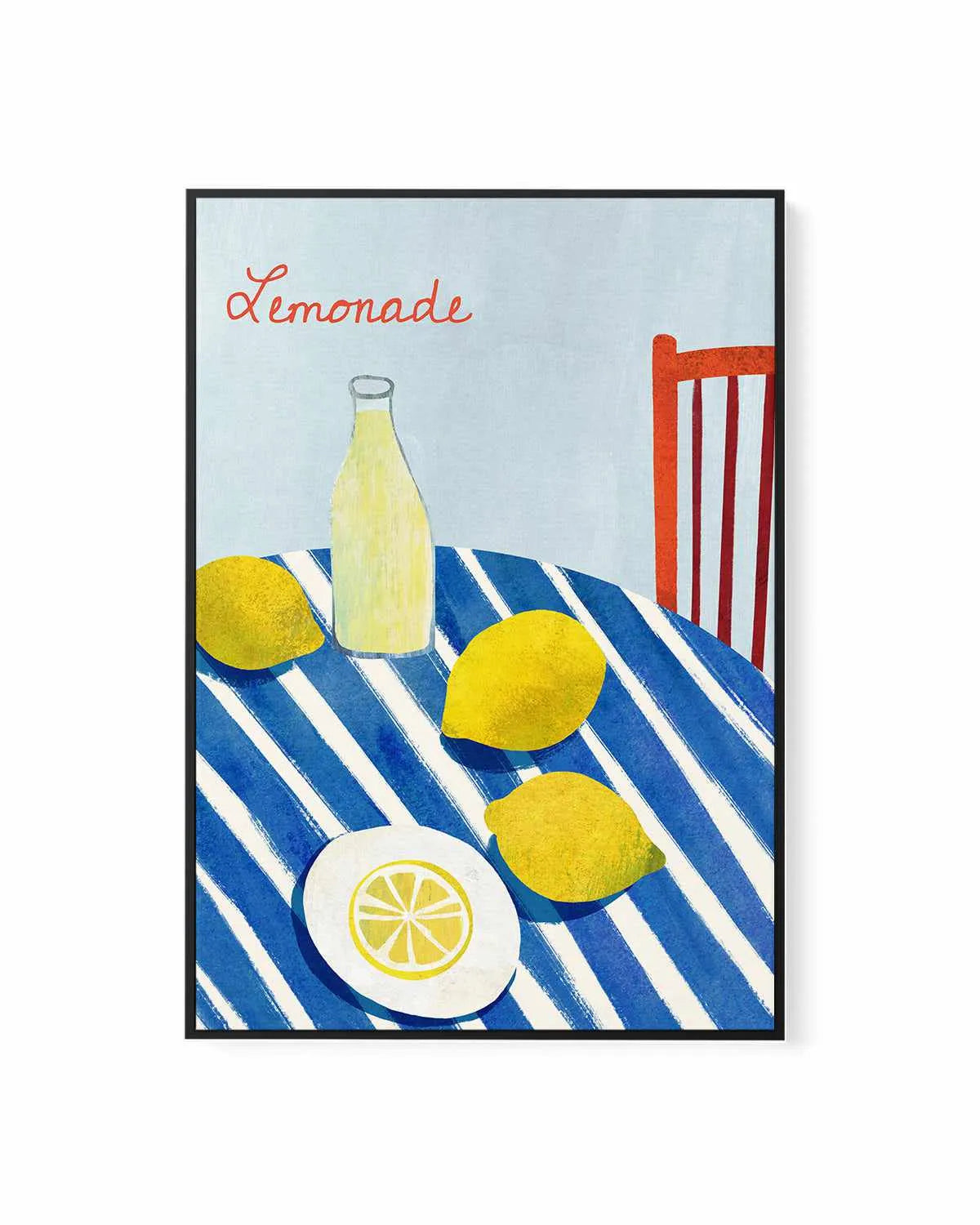 Lemonade by Henry Rivers | Framed Canvas Art Print from Olive et Oriel where you can shop wallpaper and artworks online