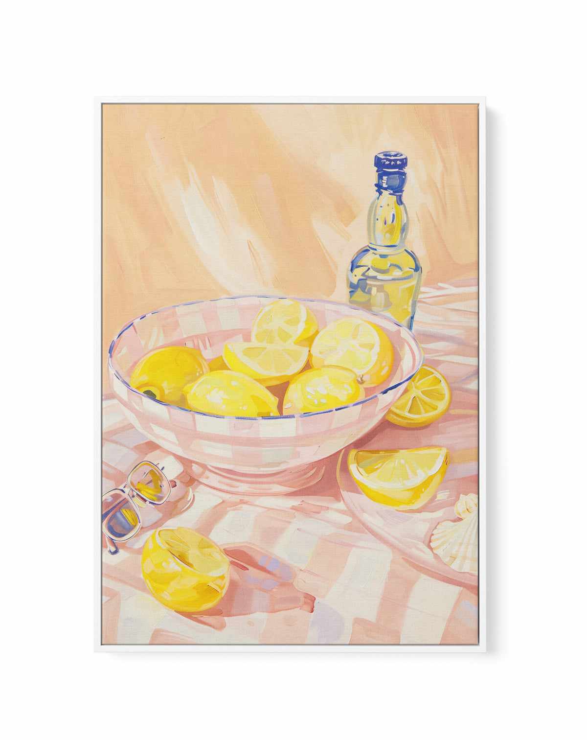 Lemoncello Season  | Framed Canvas Art Print