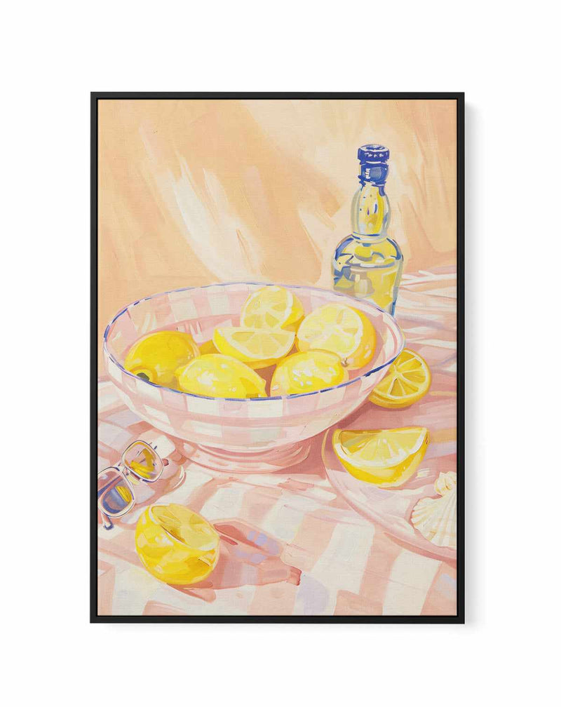 Lemoncello Season  | Framed Canvas Art Print