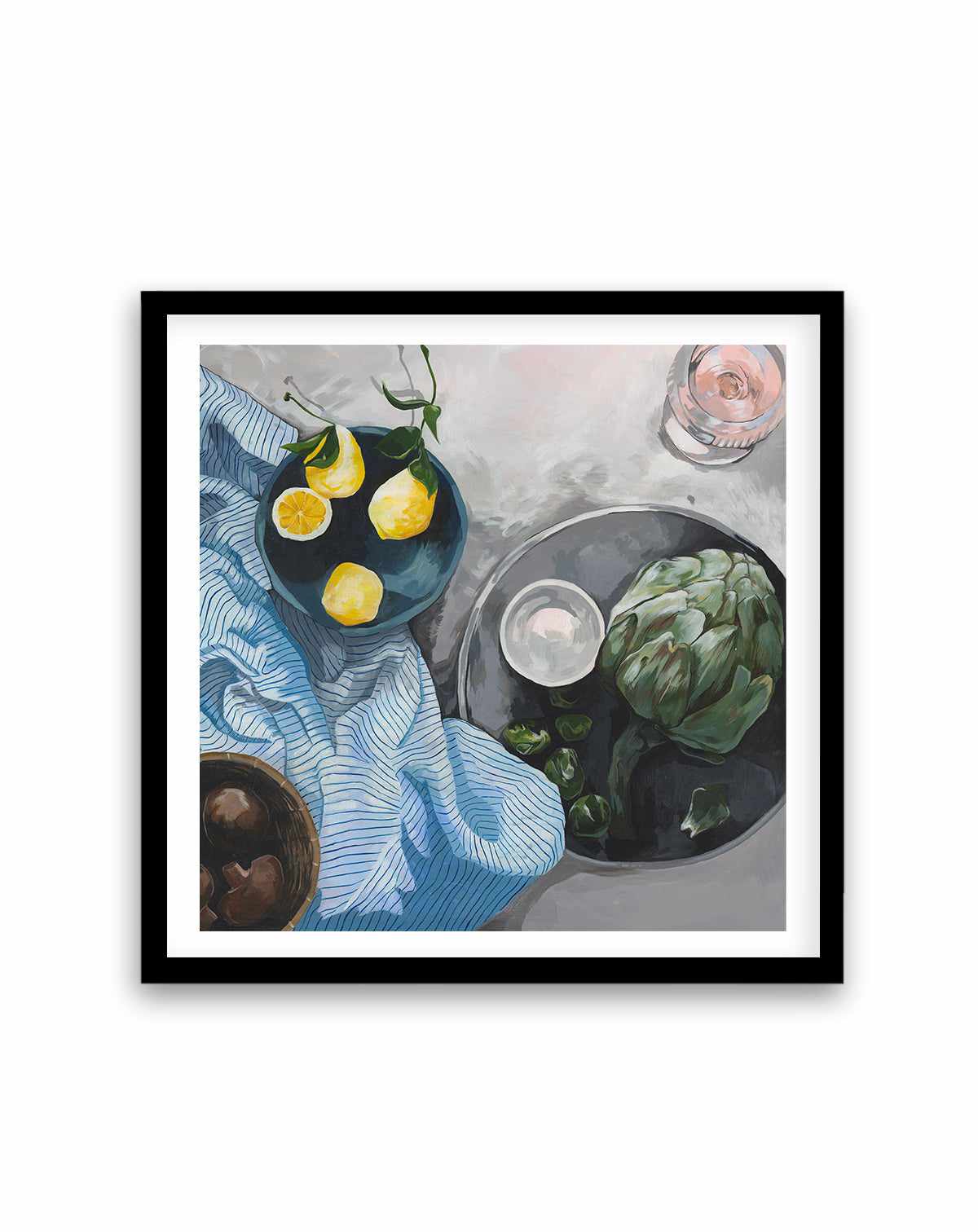 Lemons and Artichokes by Cat Gerke | Art Print