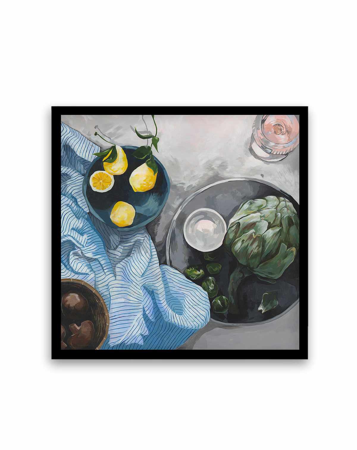 Lemons and Artichokes by Cat Gerke | Art Print