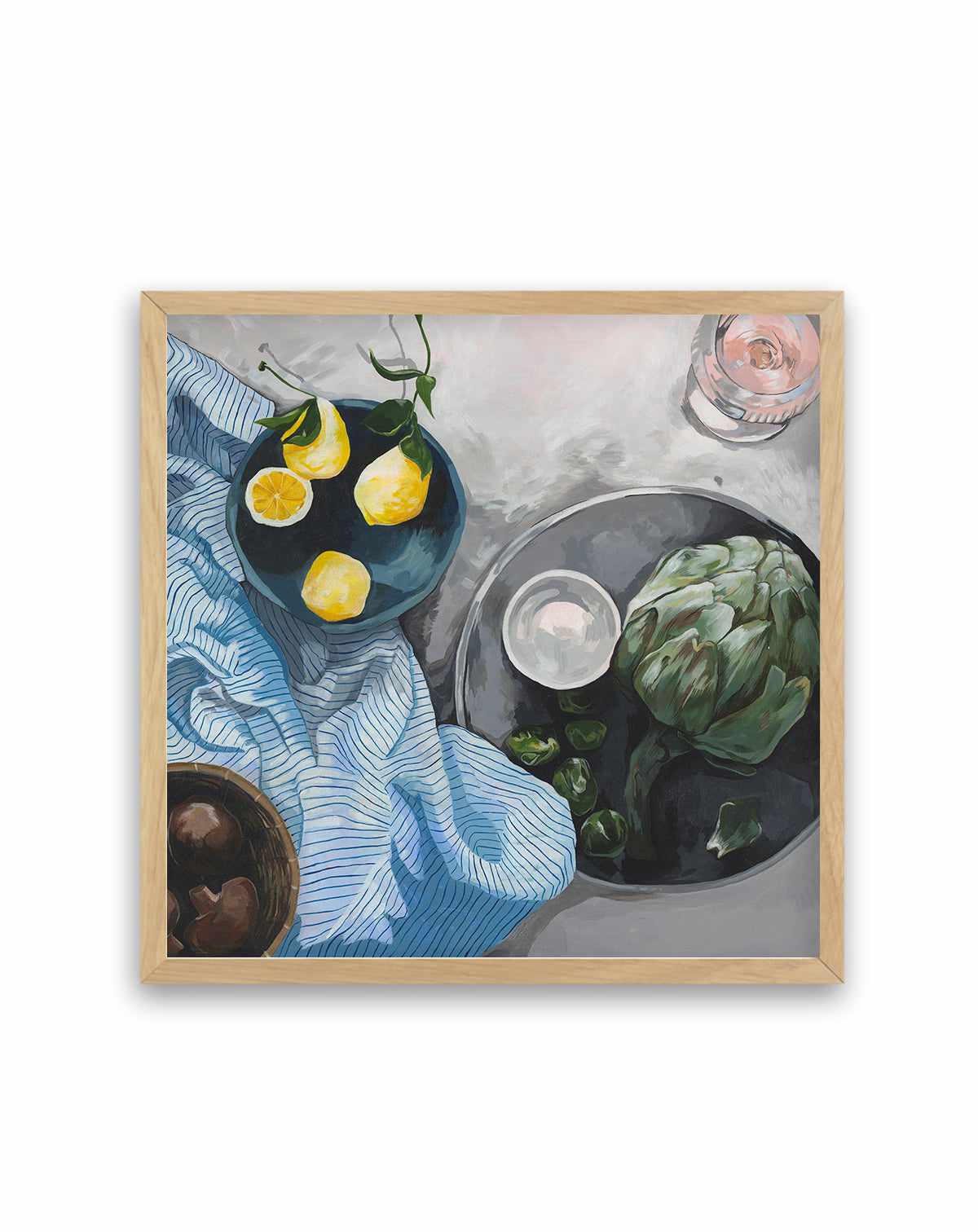 Lemons and Artichokes by Cat Gerke | Art Print