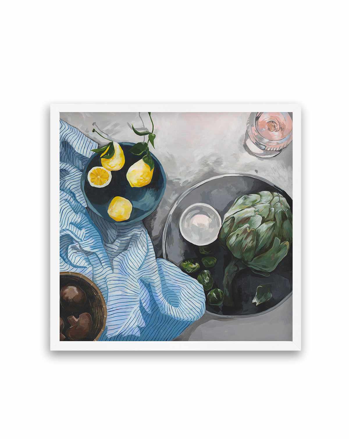 Lemons and Artichokes by Cat Gerke | Art Print