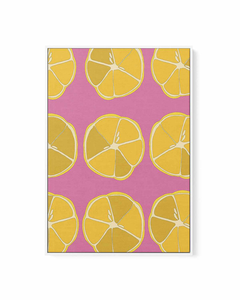 Lemons by Anna Morner | Framed Canvas Art Print