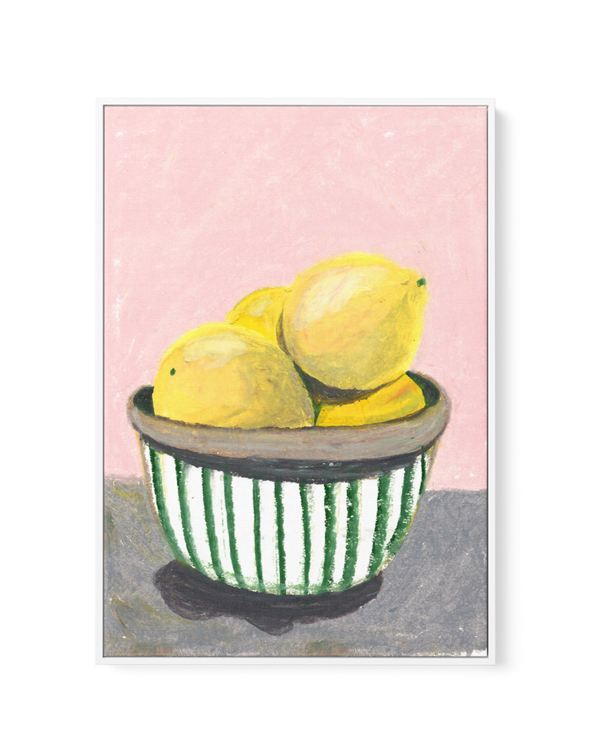 Lemons by Laura Page | Framed Canvas Art Print