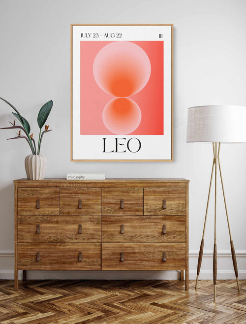 Leo by Valeria Castillo | Framed Canvas Art Print