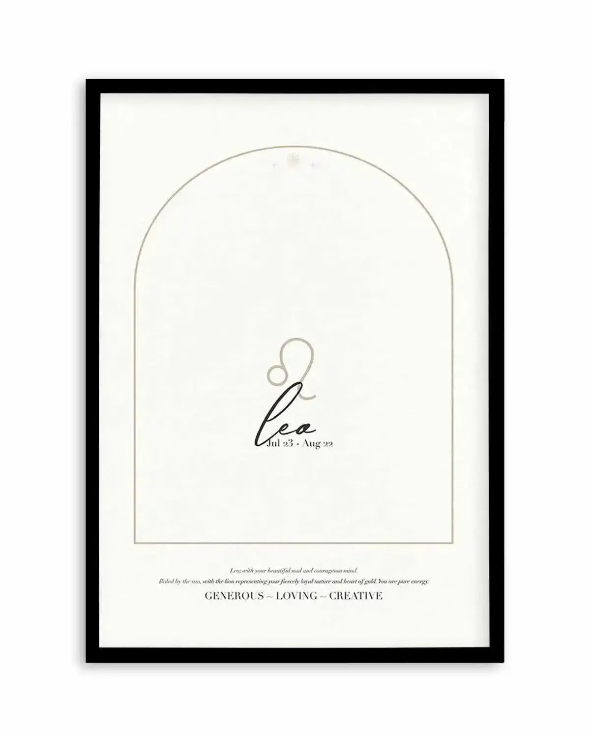 Leo Star Sign Art Print from Olive et Oriel where you can shop wallpaper and artworks online