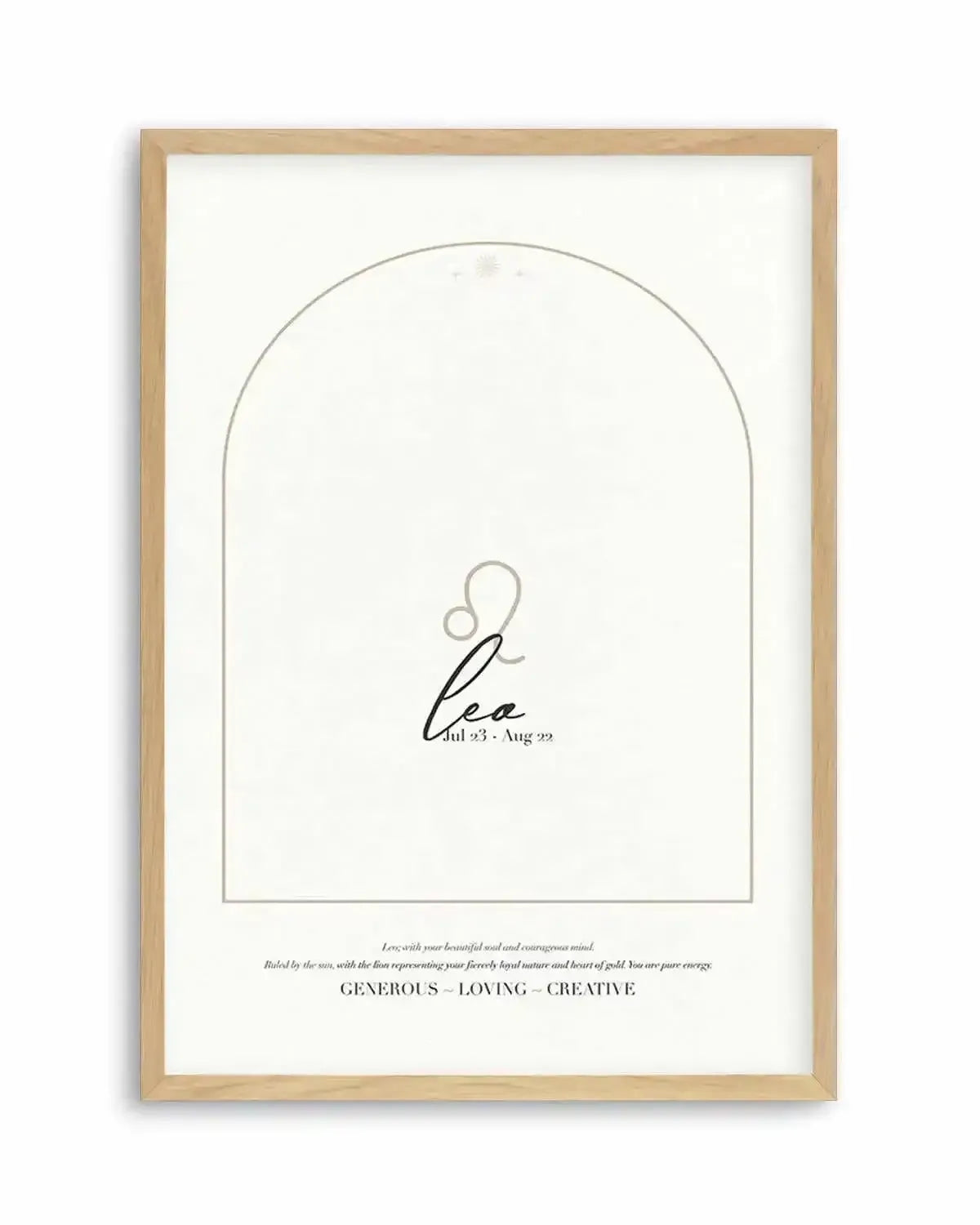 Leo Star Sign Art Print from Olive et Oriel where you can shop wallpaper and artworks online