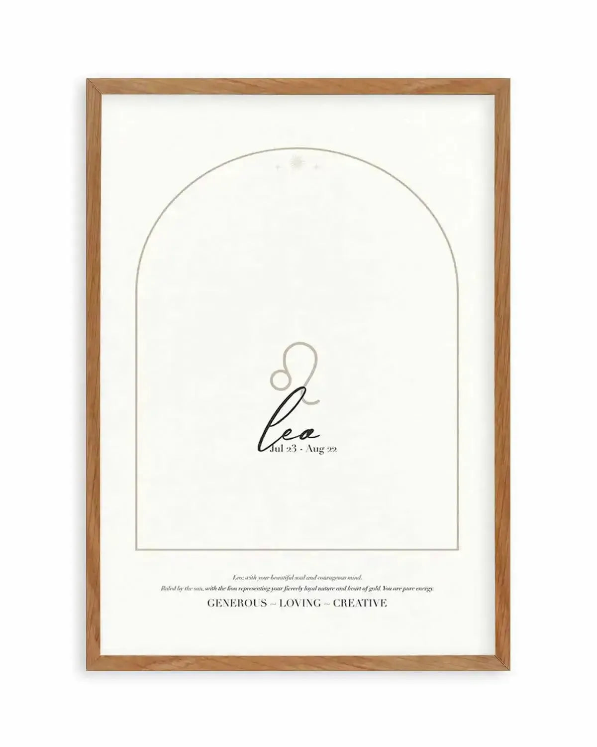 Leo Star Sign Art Print from Olive et Oriel where you can shop wallpaper and artworks online