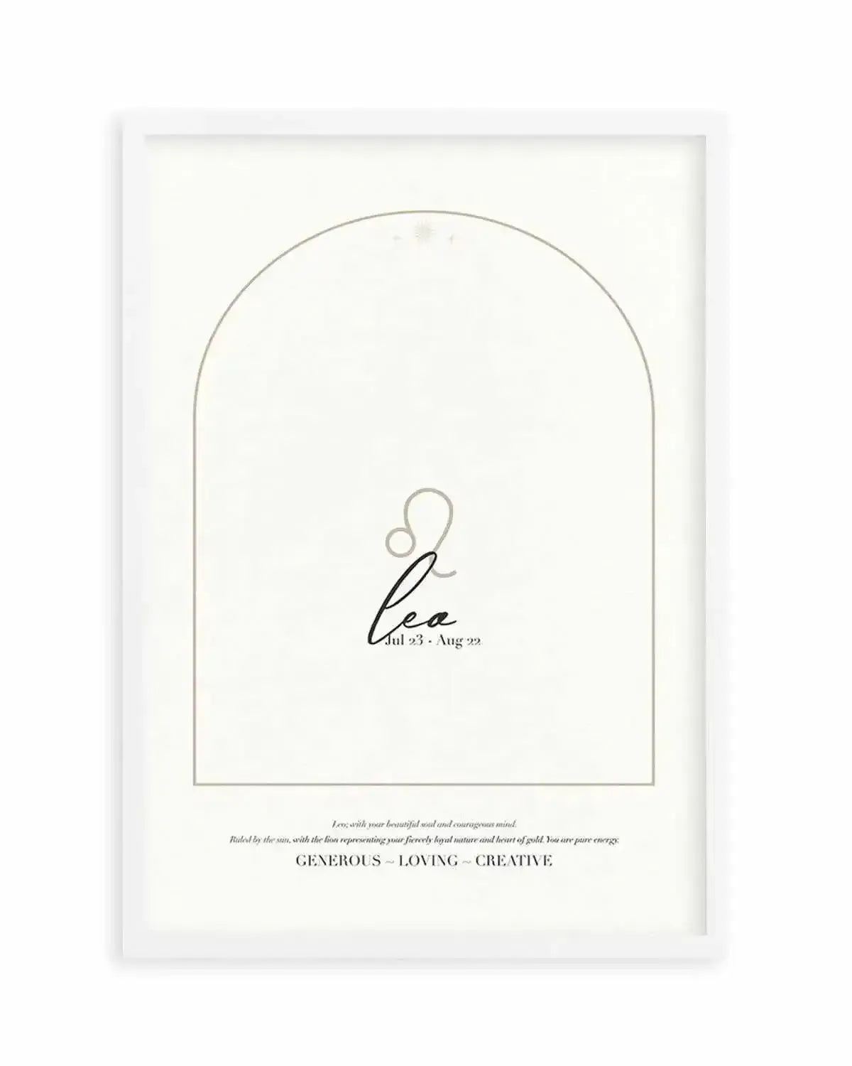 Leo Star Sign Art Print from Olive et Oriel where you can shop wallpaper and artworks online