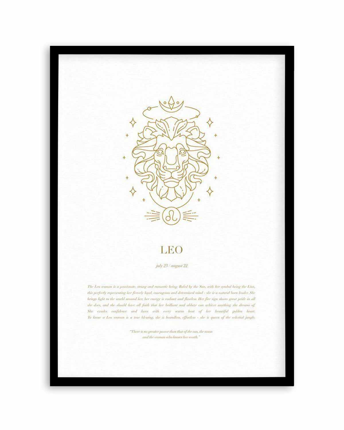 Leo | Celestial Zodiac Art Print