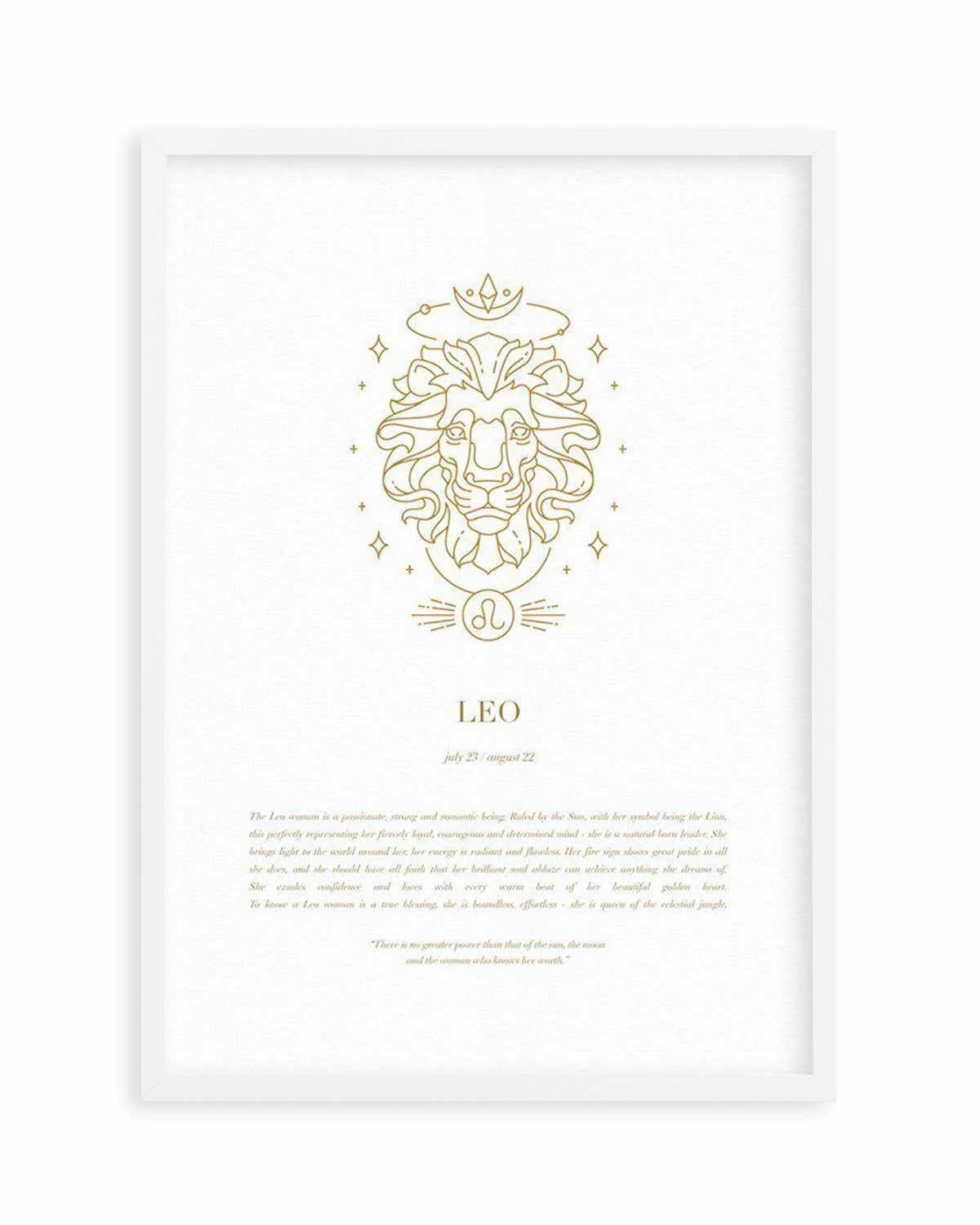 Leo | Celestial Zodiac Art Print