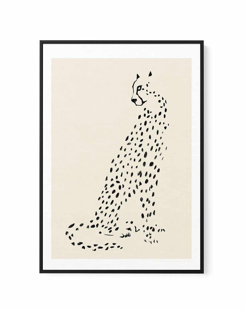 Leopard by Jenny Liz Rome | Framed Canvas Art Print