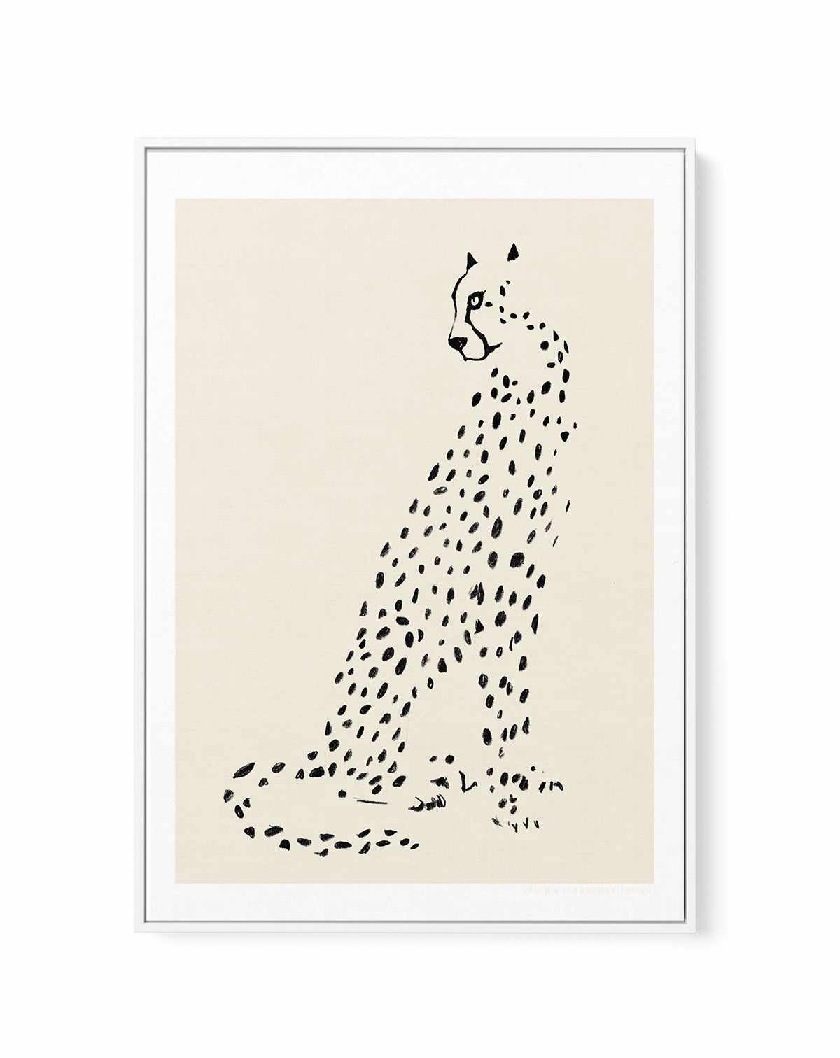 Leopard by Jenny Liz Rome | Framed Canvas Art Print